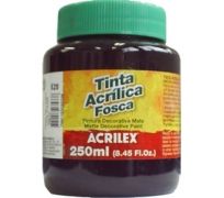 Tinta acrílica fosca acrilex 250 ml preto 520