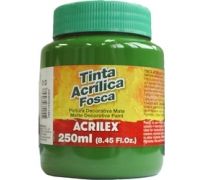 Tinta acrílica fosca acrilex 250 ml verde musgo 513