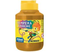 Tempera guache acrilex 250ml amarelo ocre 564
