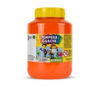 Tempera guache acrilex 500ml laranja 517