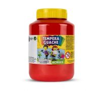 Tempera guache acrilex 500ml vermelho fogo 507