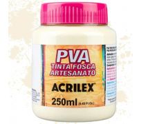 Tinta fosca PVA acrilex 250ml cor areia 817