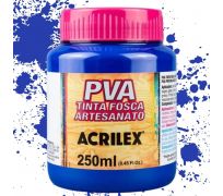 Tinta fosca PVA acrilex 250ml cor azul turquesa 501