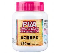 Tinta fosca PVA Acrilex 250ml cor branca 519