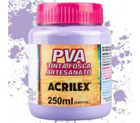 Tinta fosca PVA acrilex 250ml cor lilas 528
