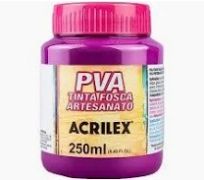 Tinta fosca PVA acrilex 250ml cor magenta 549