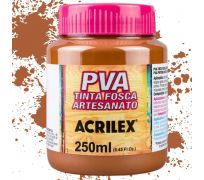 Tinta fosca PVA acrilex 250ml cor marrom 531