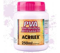 Tinta fosca PVA acrilex 250ml cor rosa bebe 813