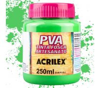 Tinta fosca PVA acrilex 250ml cor verde folha 510