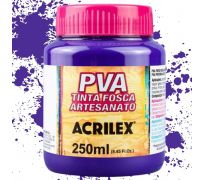 Tinta fosca PVA acrilex 250ml cor violeta 516