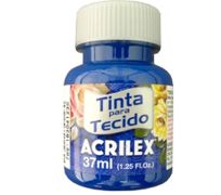 Tinta para tecido Acrilex 37ml azul cobalto 502