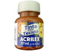 Tinta para tecido Acrilex 37ml marrom 531