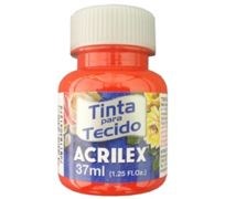 Tinta para tecido Acrilex 37ml vermelho fogo 507