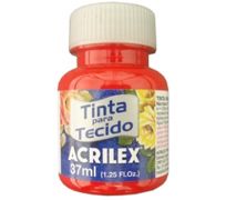 Tinta para tecido Acrilex 37ml vermelho tomate 583