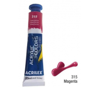 Tinta acrylic colors acrilex 20 ml magenta 315
