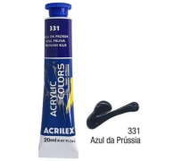 Tinta acrylic colors acrilex 20 ml azul da prússia 331