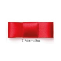 Fita de Cetim Najar - 7mm x 10mts - Cor Vermelho 