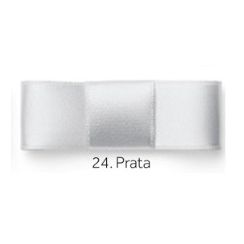 Fita de Cetim Najar - 10mm x 10mts - Cor Prata