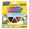 Giz de cera big giz c/12 triangular acrilex 09312