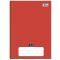 Caderno 1/4 Capa Dura Brochura Costurado 48 folhas- Vermelho
