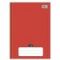 Caderno Universitário Capa Dura Brochura Costurado 48 folhas -Vermelho