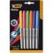 Pincel marcador bic marking, jg com 6 cores