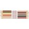 Lapis caras e cores bicolor 12 cores faber castel