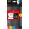 Lápis 12 cores supersoft faber castell